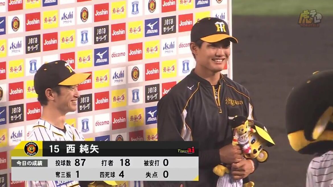 Hanshin-Tigers: 【近本選手・西純矢投手のヒーローインタビュー、矢野監督インタビュー】 5月19日(水) 阪神vsヤクルト(甲子園)
