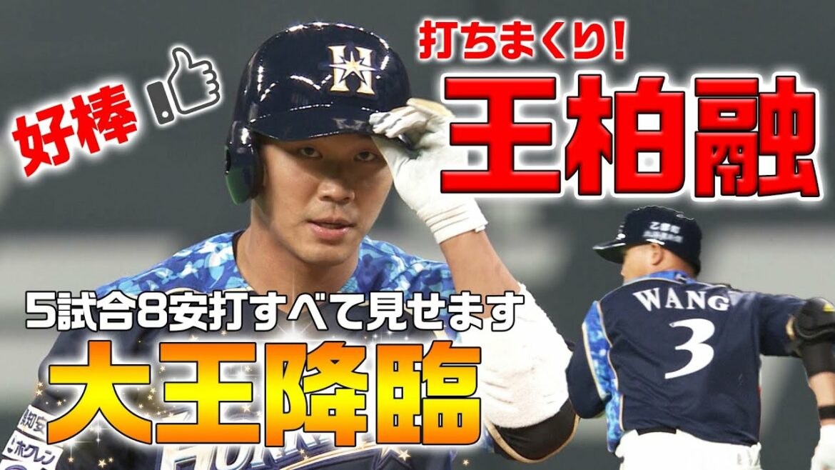 Hokkaido-Nippon-Ham-Fighters: 【すべて見せます】打ちまくり王柏融!5試合8安打の大王降臨!