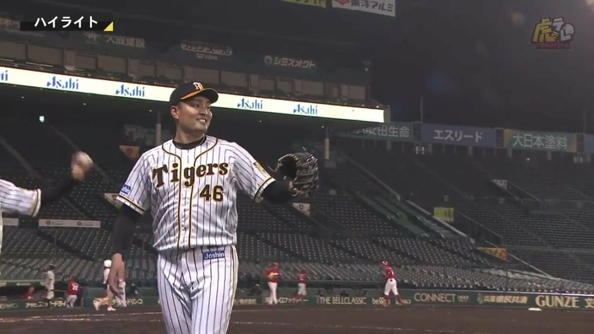 Hanshin-Tigers: 【ハイライト】4/30(金) 神4-2広(甲子園)| 両リーグ20勝一番乗り!秋山が3勝目を挙げる!