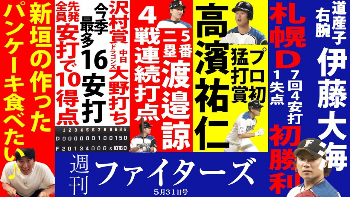 Hokkaido-Nippon-Ham-Fighters: 【週刊ファイターズ】5月31日号