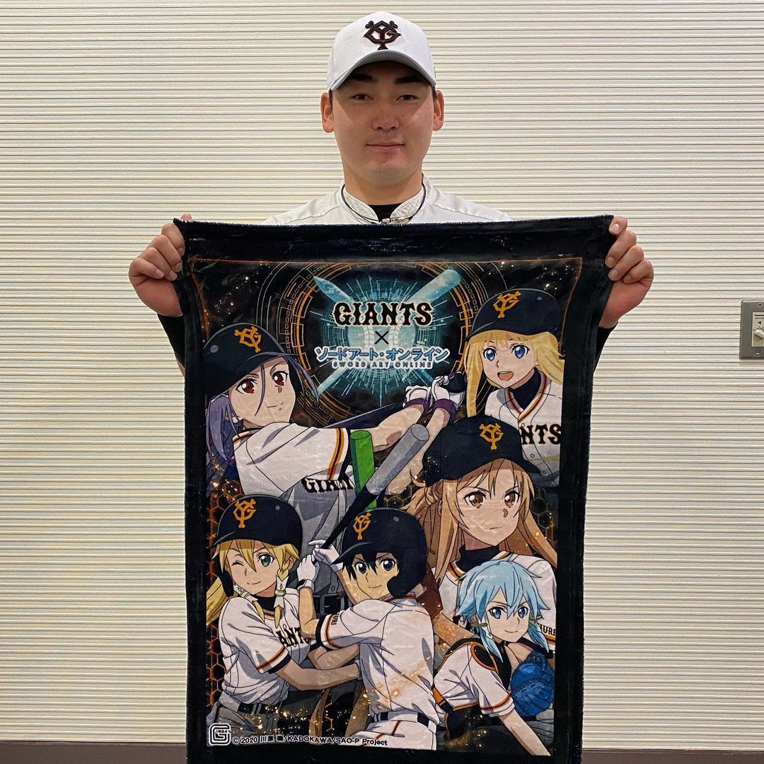 Yomiuri Giants ともに強く 丸佳浩 選手 高梨雄平 投手 アニメ映画 劇場版 ソードアート オンライン プログレッシブ 星なき夜のアリア とのコラボグッズ好評販売中 Npb Hub Yomiuri Giants ともに強く 丸佳浩 選手 高梨雄平 投手 アニメ映画 劇場版 ソードアート オンライン プログレッシブ 星なき夜のアリア とのコラボグッズ好評販売中 Npb Hub