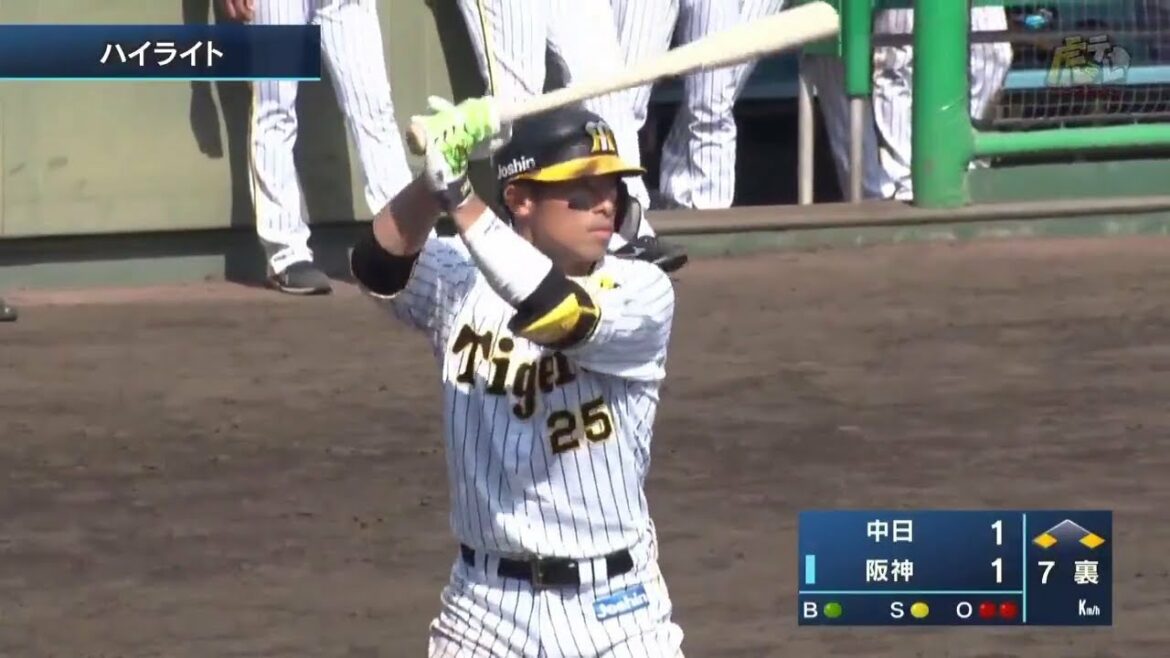 Hanshin-Tigers: 【ハイライト】5/6(金) 神5-2中(鳴尾浜)| 猛虎打線、後半の好機を活かす!先発村上は6回1失点!マルテが実戦に復帰!