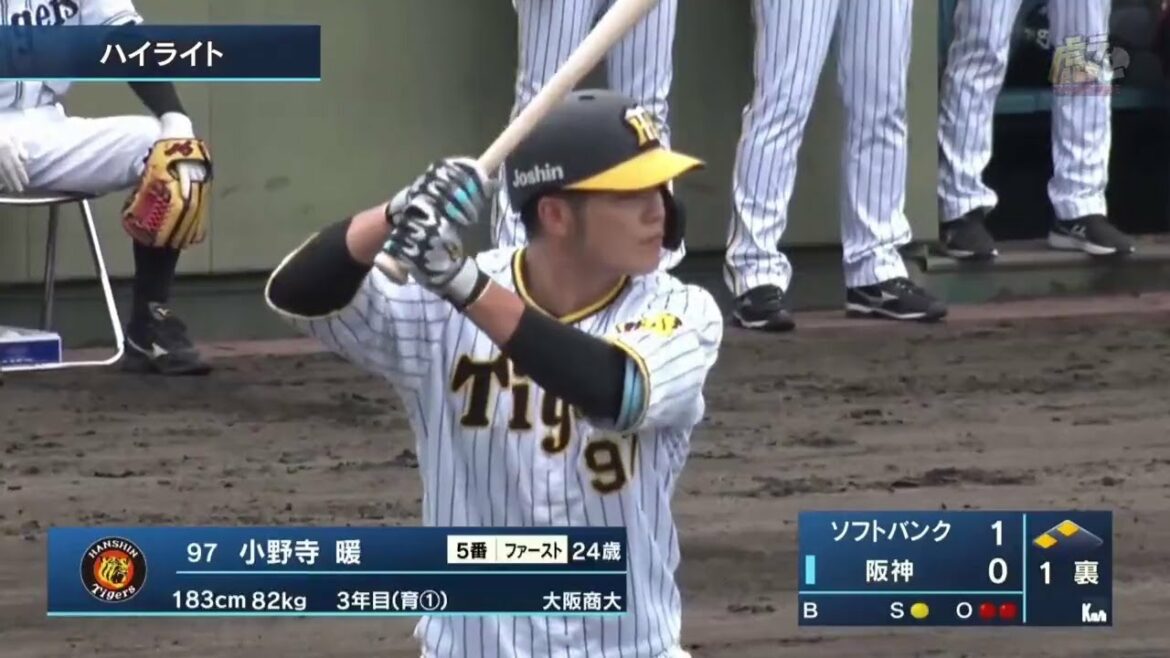 Hanshin-Tigers: 【ハイライト】5/14(土) 神1-1ソ(鳴尾浜)| 小野寺、同点適時打!堅牢な守りを続けて延長10回引き分け