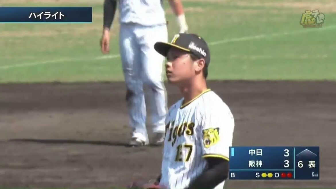Hanshin-Tigers: 【ハイライト】5/27(金) 神4-3中(鳴尾浜)| 公式戦6連勝!プロ初勝利の川原を含むリリーフ陣5人が無失点リレー!