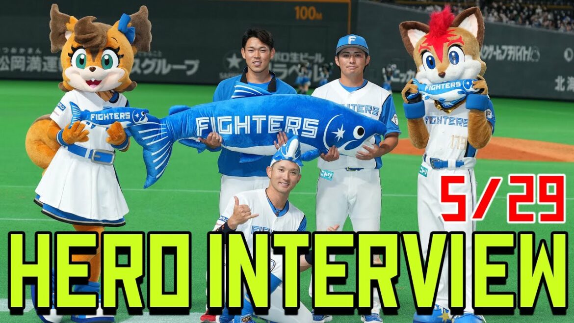 Hokkaido-Nippon-Ham-Fighters: 5月29日撮れたてヒーローインタビュー!杉谷拳士・根本悠楓・上川畑大悟