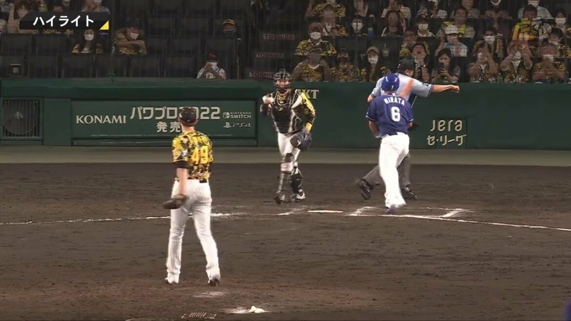Hanshin-Tigers: 【ハイライト】7/17(日) 神3-1中(甲子園)| ガンケル8回92球、被安打3、1失点(自責0)の好投!4番佐藤輝は逆転打を含む3安打2打点!