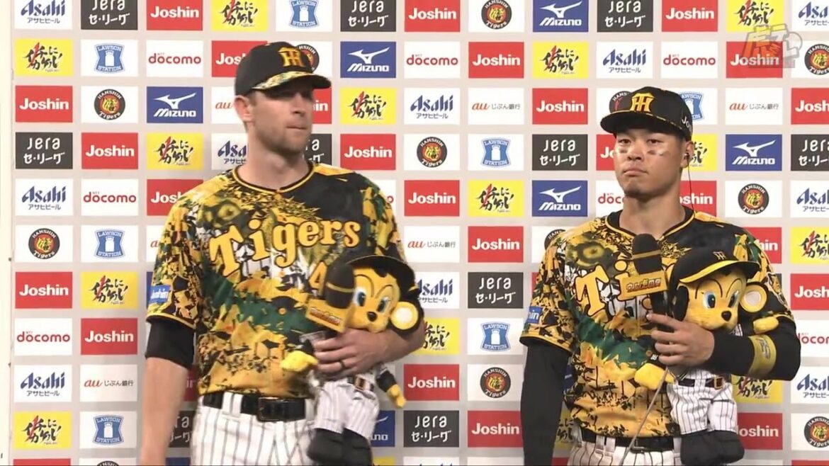 Hanshin-Tigers: 【ガンケル選手、佐藤輝選手のヒーローインタビュー、矢野監督インタビュー】 7月17日(日) 阪神vs中日(甲子園)