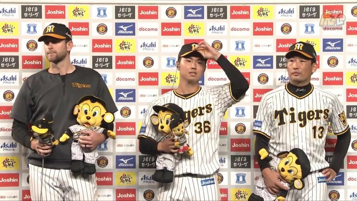 Hanshin-Tigers: 【ガンケル投手、浜地投手、岩崎投手のヒーローインタビュー、矢野監督インタビュー】 7月24日(日) 阪神vsDeNA(甲子園)