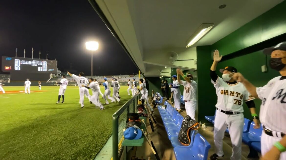 サヨナラホームランの瞬間のイースタン選抜ベンチ -プロ野球フレッシュオールスターゲーム2022-