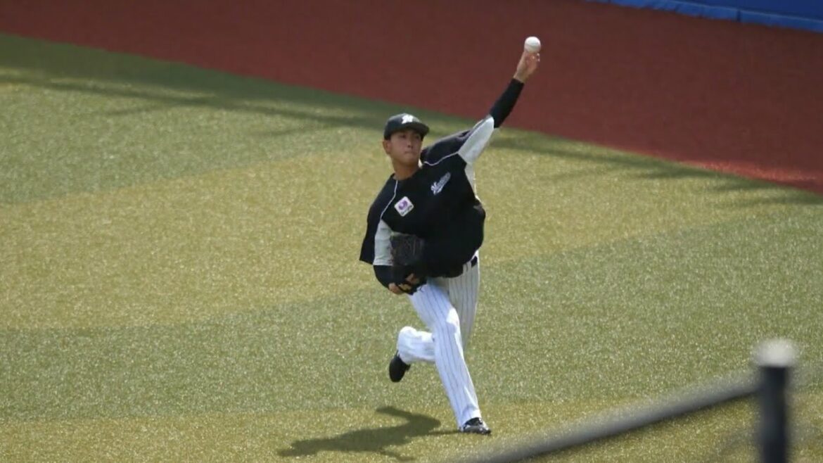 0401 本前郁也投手 マリン初登場 試合前ウォーミングアップ 千葉ロッテマリーンズ
