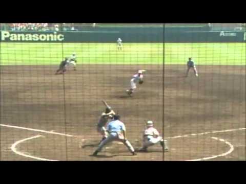 【強肩】常総学院の内田靖人捕手 座ったままで2塁へ牽制