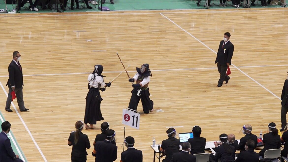 【小学生男子個人戦・準決勝】溝口武徳(福岡如水館)×奈良福太郎(京都弘道館)【第55回全国道場少年剣道大会 2021/1/5】大阪・舞洲アリーナ