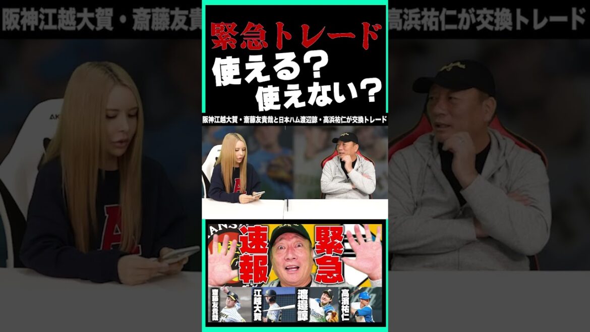 【トレード】阪神タイガースへ移籍!渡辺諒内野手/高浜祐仁の評価#shorts