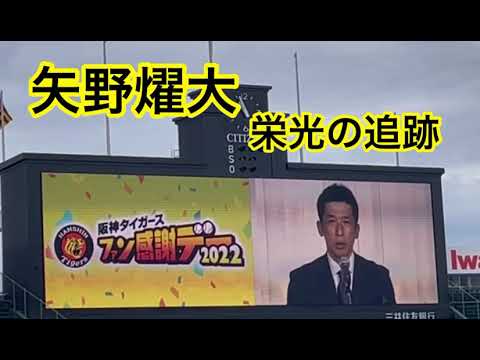 矢野燿大氏ラストメッセージ 懐かし映像🐯 矢野チルドレン活躍シーンも✨【阪神タイガースファン感謝デー 】開催前に流れた貴重映像 22.11.26. 阪神甲子園球場