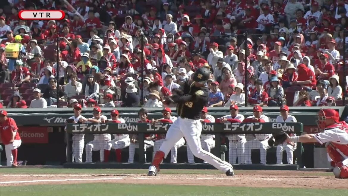 阪神タイガース 板山祐太郎 プロ初ホームラン 2018/5/12 広島 vs. 阪神@マツダスタジアム