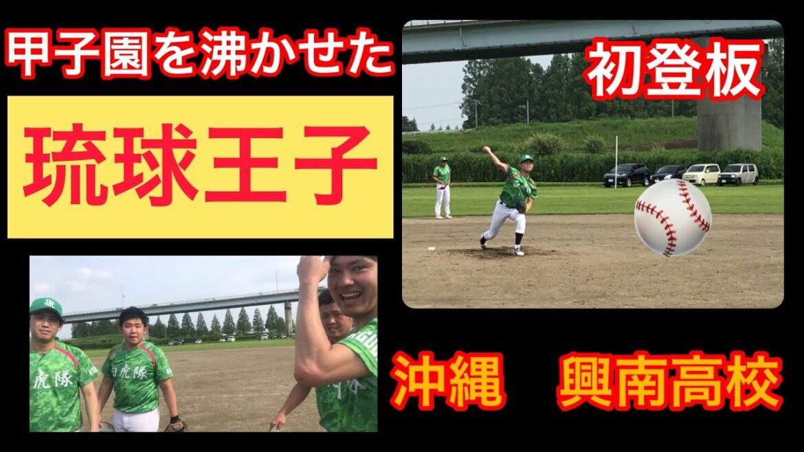 【必見】甲子園を沸かせた⚾琉球王子が草野球で登板!圧巻の投球!
