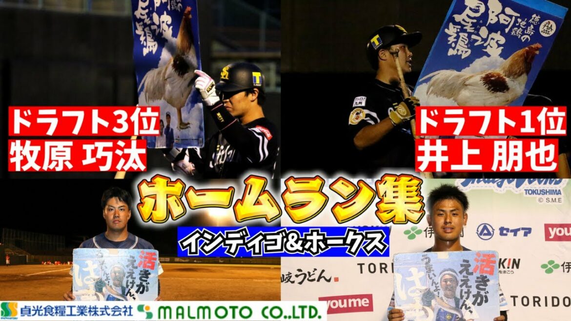 【ホームラン集】ホームゲーム厳選7ホームラン集!ソフトバンクホークスドラフト1位井上朋也・3位牧原巧汰のHRも!presented by 阿波尾鶏 【8月8日阿波尾鶏の日】