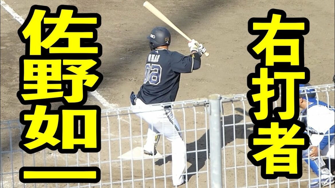 佐野如一 右打ちにしてみた