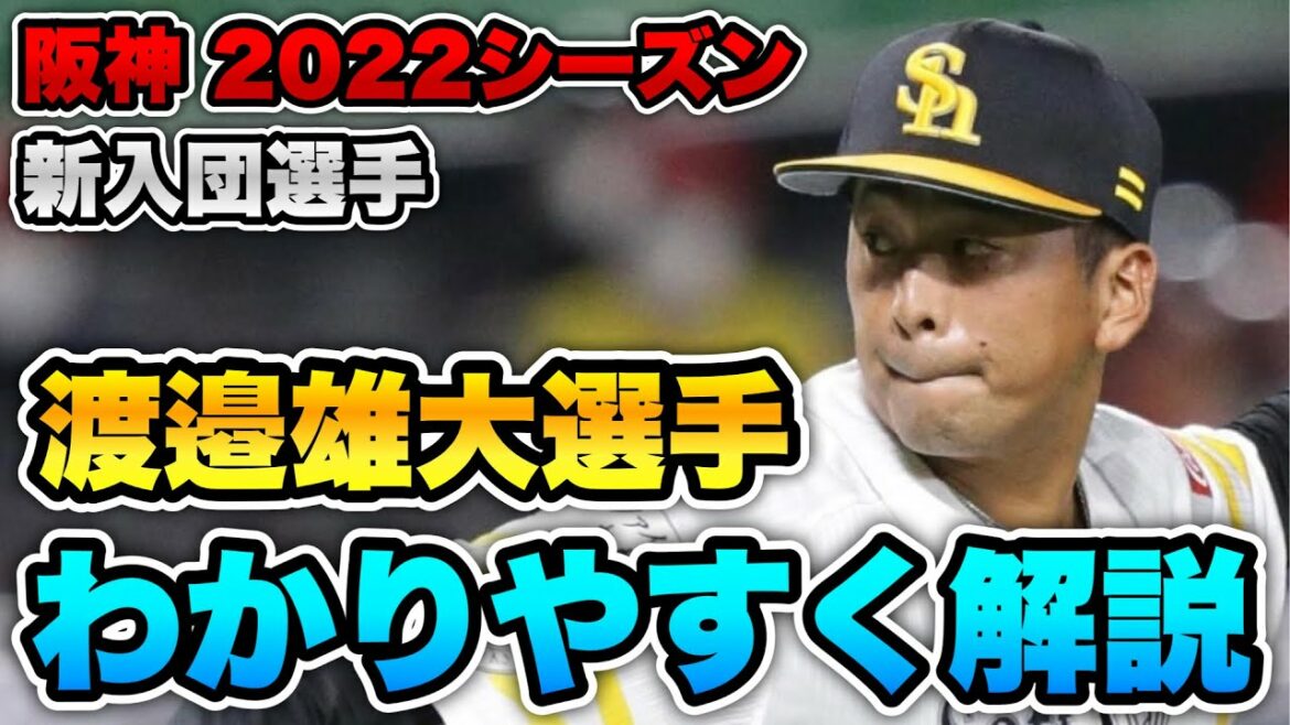 【支配下登録へ】阪神 新入団選手の渡邉雄大選手の成績や特徴をわかりやすく解説してみた。