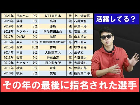 その年ドラフト最後の指名選手は活躍しているの?