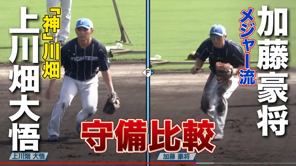 上川畑大悟と加藤豪将の守備比較<11/13ファイターズキャンプLIVE in Autumn 2022>