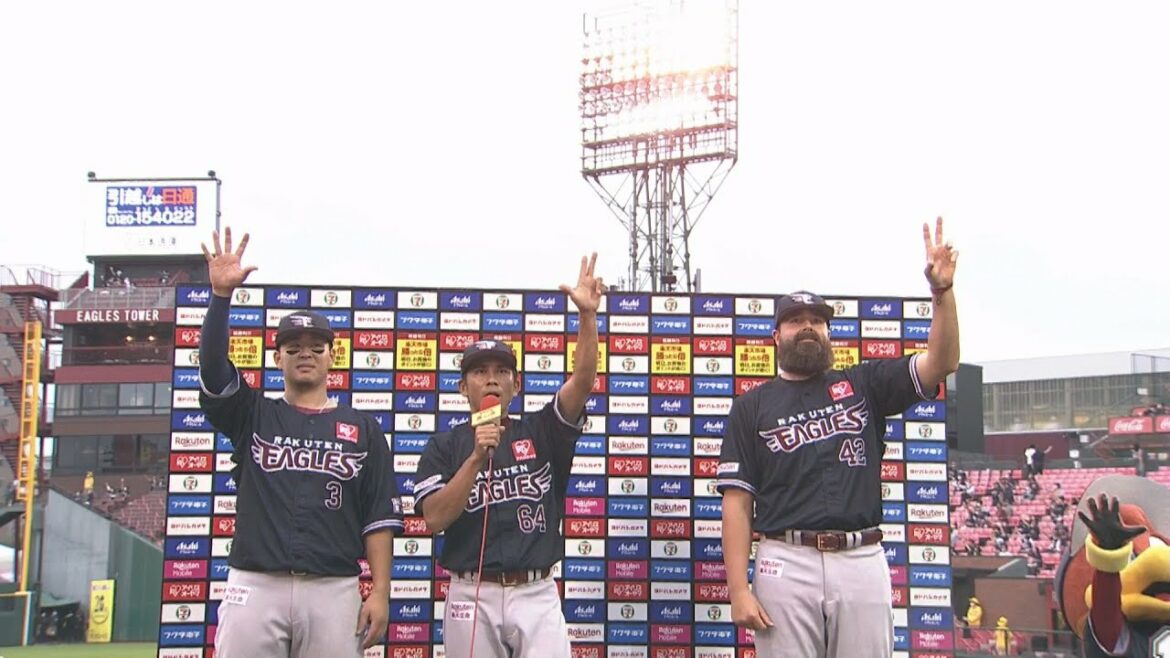 vs.千葉ロッテマリーンズ 16回戦 浅村選手・ジョンソン選手・福山選手 ヒーローインタビュー