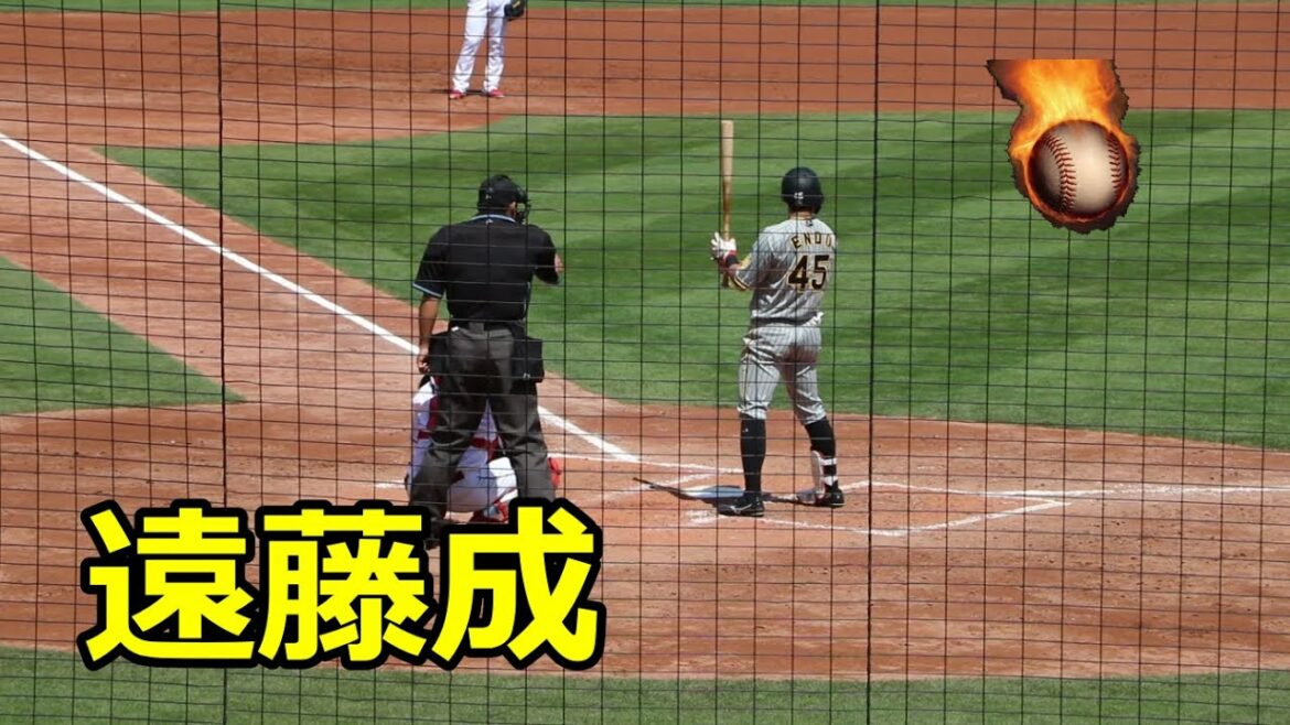 東海大相模出身!!阪神・遠藤成内野手VS広島!!2022ウエスタンリーグ!!