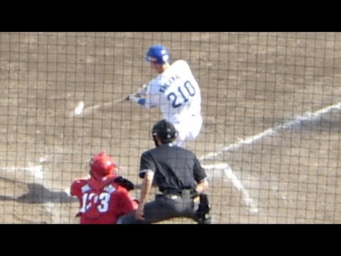 ルーク・ワカマツ ライト前ヒット【2022年4月22日 中日ドラゴンズ対広島カープ プロ野球 2軍ファーム戦 ウエスタンリーグ ナゴヤ球場】