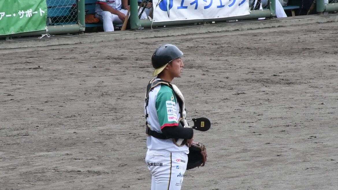 内山太嗣 捕手 2018/06/17 盗塁阻止スローイング vs群馬at小山(栃木ゴールデンブレーブス)