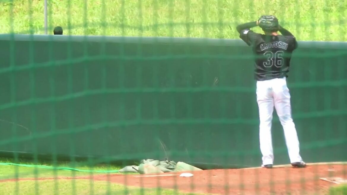 ベイスターズでも頑張れ!有吉優樹-ロッテでの最後の先発登板前のキャッチボール 2021.6.12(二軍)東京ヤクルト対千葉ロッテ 戸田球場