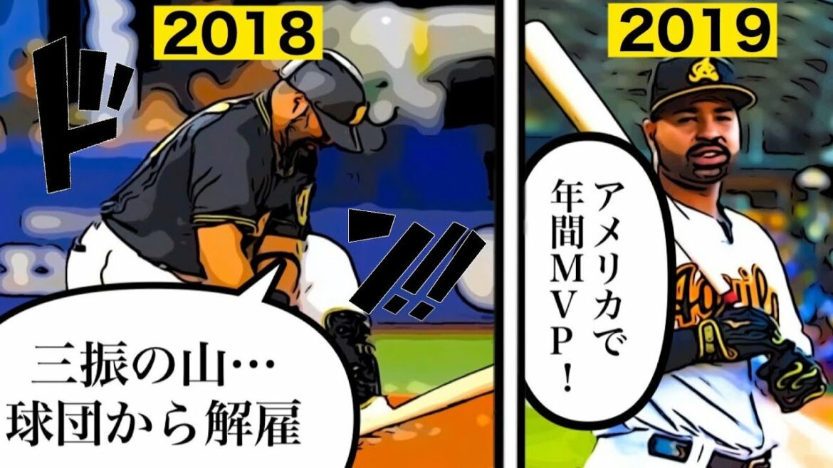 【漫画】もしも阪神のロサリオ選手が残留していたらどうなるのか?【半マンガ動画】