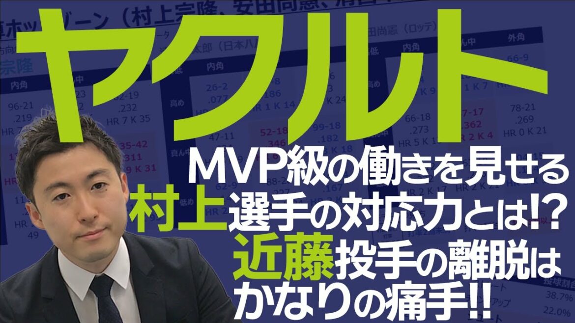 【交流戦開幕】MVPクラスの活躍を見せる村上宗隆選手の凄さは対応力!?近藤弘樹投手の活躍のカギはシュートにあった!!【東京ヤクルトスワローズ】