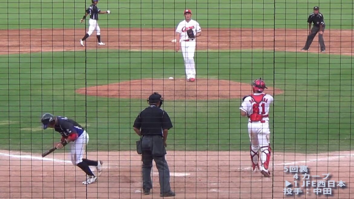 2017/8/29@マツダS 中田廉投手1回無失点MAX146