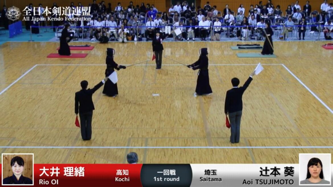 Rio OI -1D Aoi TSUJIMOTO – 55th All Japan Women KENDO Championship – First round 9