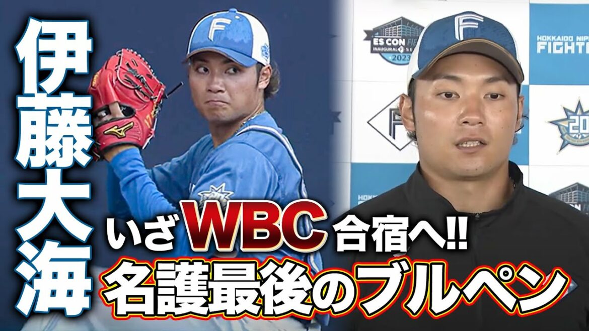 伊藤大海WBCキャンプ合流へ!ファイターズ名護での最後のブルペン<2/14ファイターズ春季キャンプ2023>