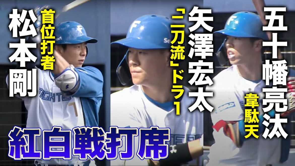 五十幡亮汰&ドラ1矢澤宏太&松本剛の打席<2/1ファイターズ春季キャンプ2023>