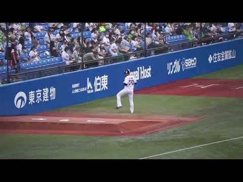 2022/9/9(金) ウォーミングアップ(試合前) 小澤怜史(東京ヤクルトスワローズ)