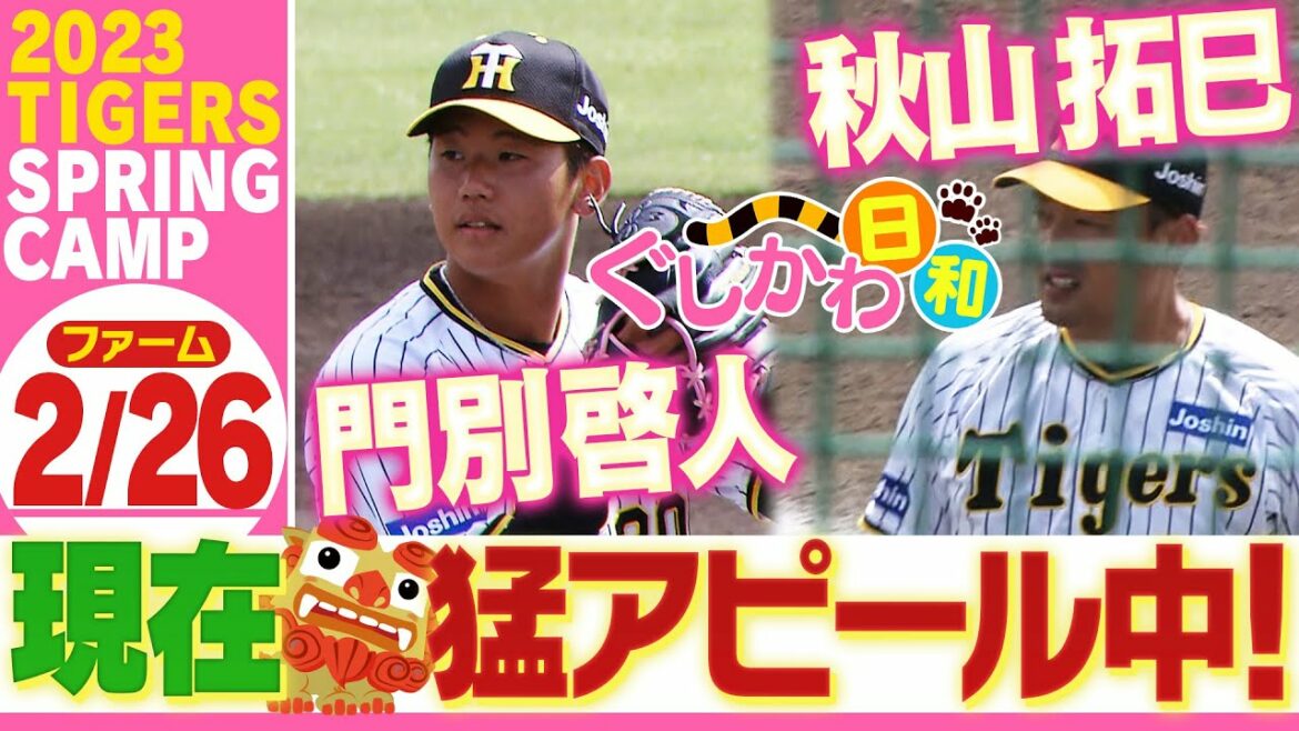 【2月26日二軍キャンプ】門別vs井坪のルーキー対決!北條史也の守備もキラリ光ってます!!阪神タイガース密着!応援番組「虎バン」ABCテレビ公式チャンネル