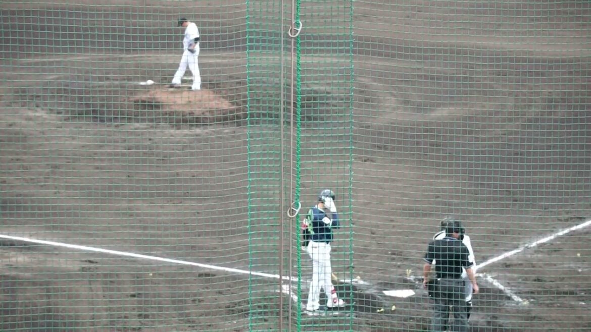 2023/2/15(水) 松本直樹 空振り三振 打席(8回表) vs 東妻勇輔(千葉ロッテマリーンズ)