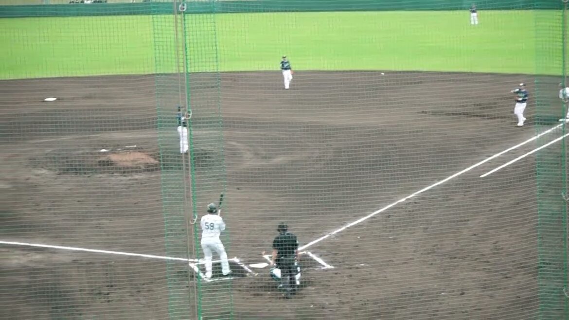 2023/2/15(水) 小澤怜史 ショートゴロ 中継ぎ投手(6回裏) vs 西川僚祐(千葉ロッテマリーンズ)