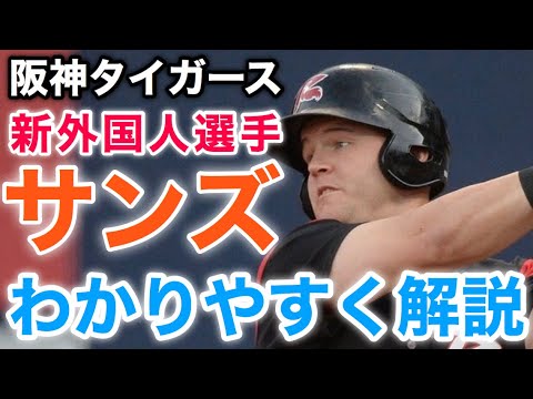 【動画あり】阪神 新外国人ジェリー・サンズ選手についてわかりやすく解説してみた【韓国打点王】