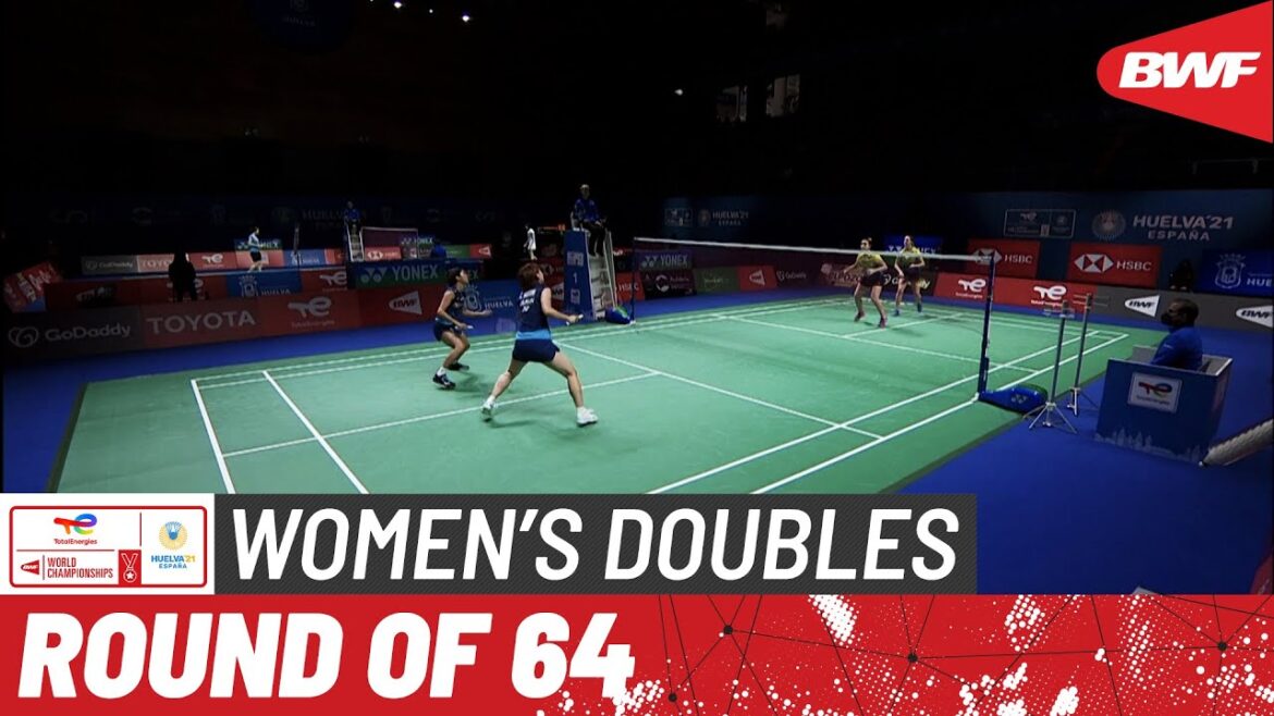 TotalEnergies BWF World Championships 2021 | Hoshi/Matsuda (JPN) vs Prozorova/Rudakova (UKR) | R64