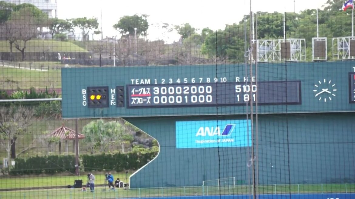 2023/2/16(木) 大西広樹 ファーストライナー 中継ぎ投手(9回表) vs 堀内謙伍(東北楽天ゴールデンイーグルス)