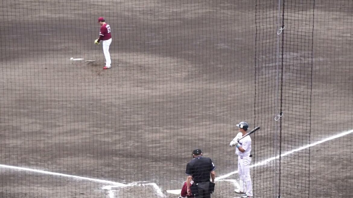 2023/2/16(木) 宮本丈 デッドボール 打席(2回裏) vs 瀧中瞭太(東北楽天ゴールデンイーグルス)