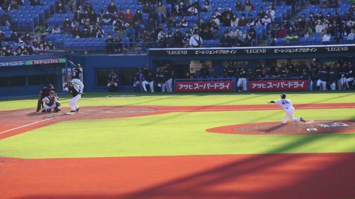 2023/3/14(火) 成田翔 セカンドフライ 中継ぎ登板(9回表) vs 友杉篤輝(千葉ロッテマリーンズ)