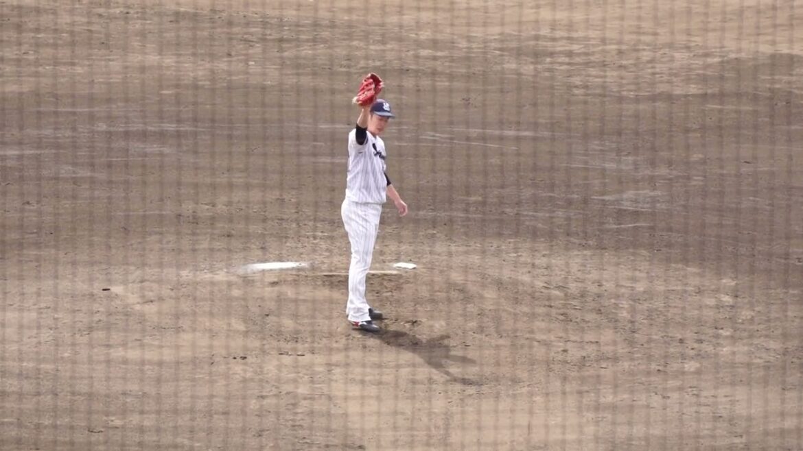 2023/2/16(木) 投球練習(4回裏) 久保拓眞(東京ヤクルトスワローズ)