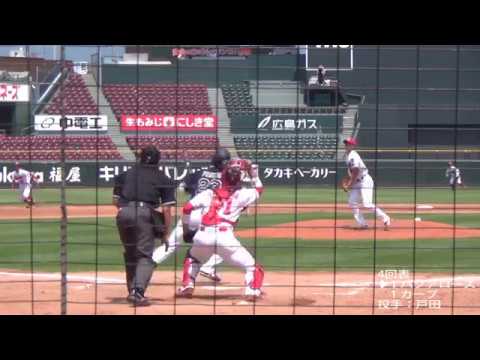 2017/6/10@マツダS MAX145戸田隆矢投手5回1失点の投球(全72球)