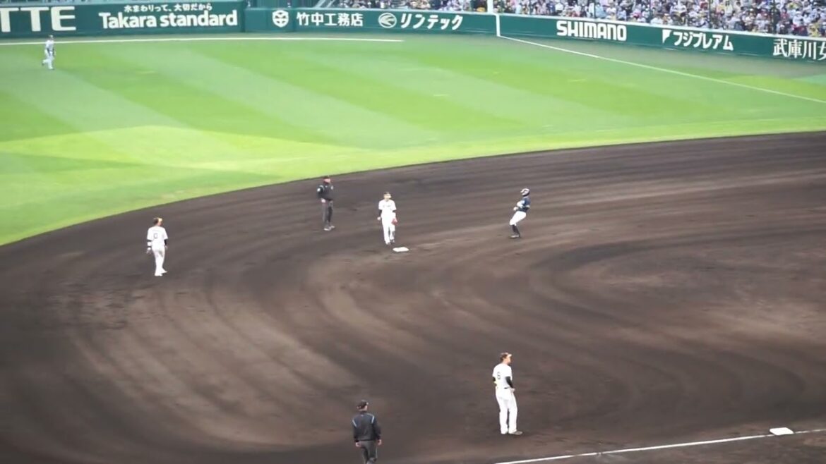 【並木秀尊 盗塁】2023/4/9(日) 山田哲人 ファーストファウルフライ 打席(10回表) vs K.ケラー(阪神タイガース)