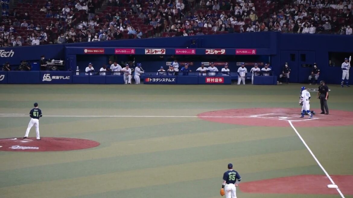 【2023シーズン初登板】2023/4/5(水) 久保拓眞 ピッチャーゴロ 中継ぎ登板(8回裏) vs 加藤匠馬(中日ドラゴンズ)