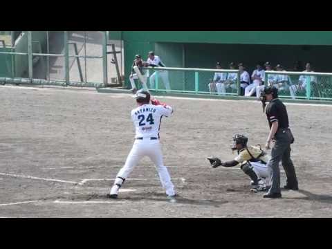 内山太嗣 捕手 2018/03/29 一塁牽制スローイング vs群馬(OP戦)at鹿沼ベリスタ(栃木ゴールデンブレーブス)